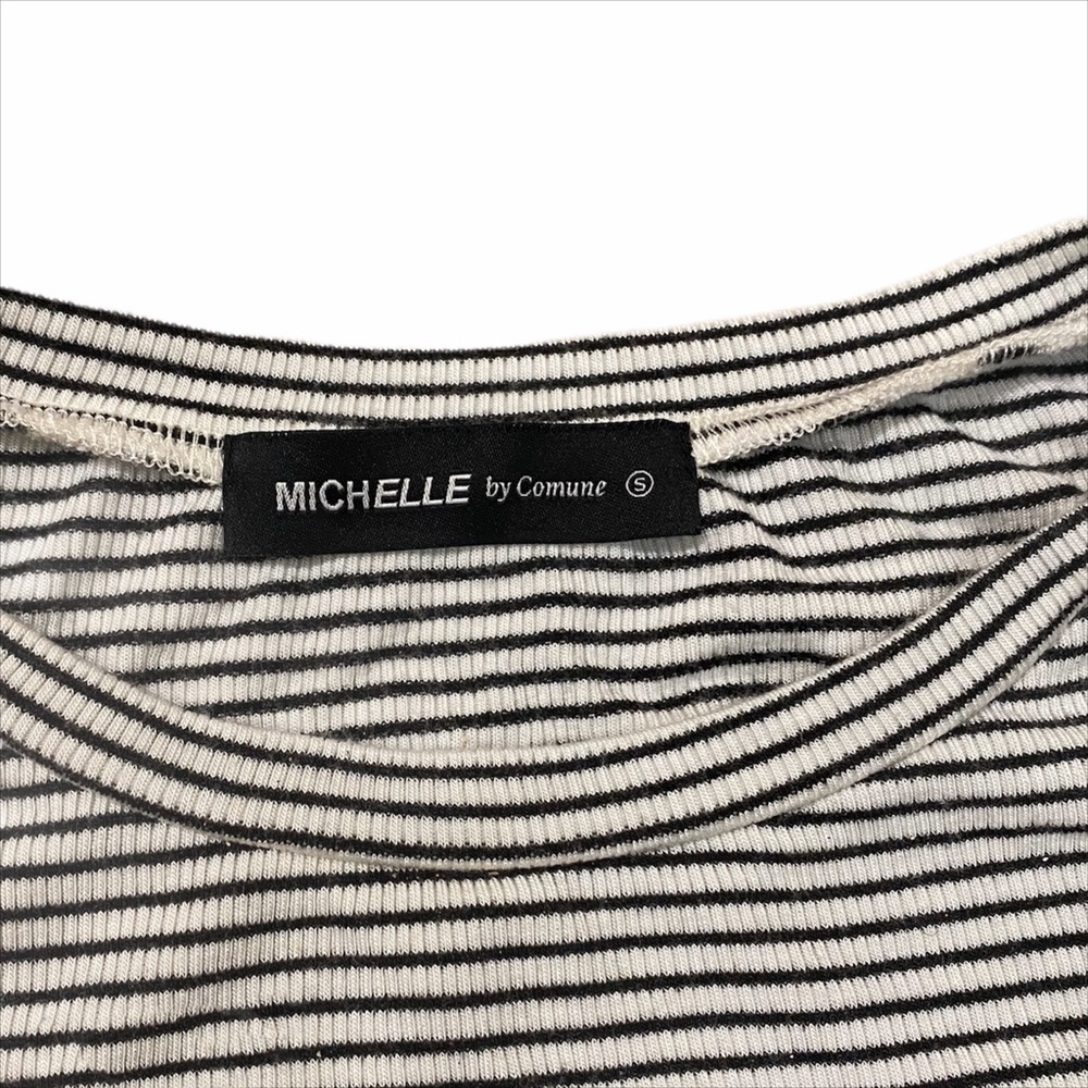 Michelle by comune Crop tee stripes size S - Picture 4 of 4